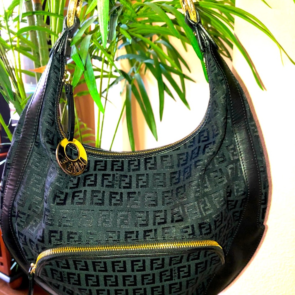 Fendi Zucchino Hobo Bag w/ dust cover